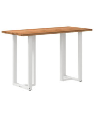 Table de bar rectangulaire en bois massif de chêne marron clair 180 x 80 x 102 cm | Mobilier & Déco