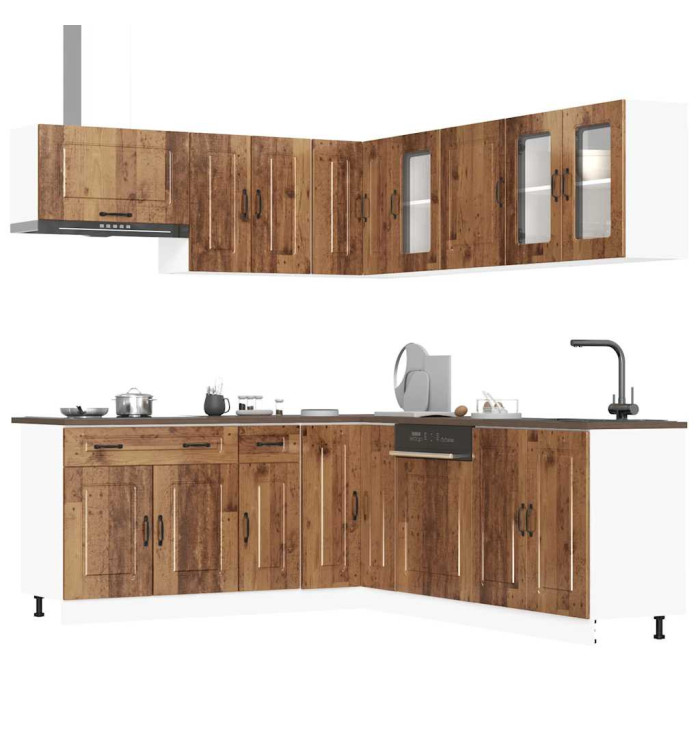 Ensemble d'armoires de cuisine 11 pcs Kalmar bois d'ingénierie | Mobilier & Déco