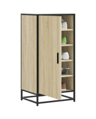 Étagère à chaussures chêne sonoma 48x38x97,5 cm bois ingénierie | Mobilier & Déco