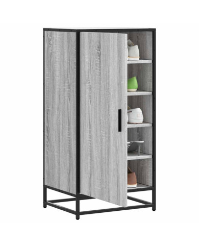 Étagère à chaussures sonoma gris 48x38x97,5 cm bois ingénierie | Mobilier & Déco