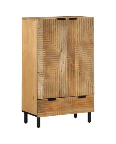 Buffet marron 60x33x100 cm bois de manguier massif | Mobilier & Déco