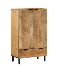 Buffet marron 60x33x100 cm bois de manguier massif | Mobilier & Déco