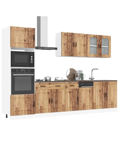 Ensemble d'armoires de cuisine 7 pcs Kalmar bois d'ingénierie | Mobilier & Déco