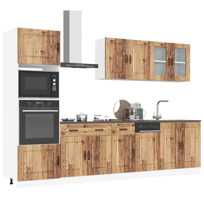 Ensemble d'armoires de cuisine 7 pcs Kalmar bois d'ingénierie | Mobilier & Déco