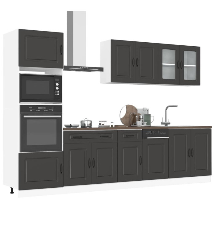 Ensemble d'armoires de cuisine 7 pcs Kalmar bois d'ingénierie | Mobilier & Déco