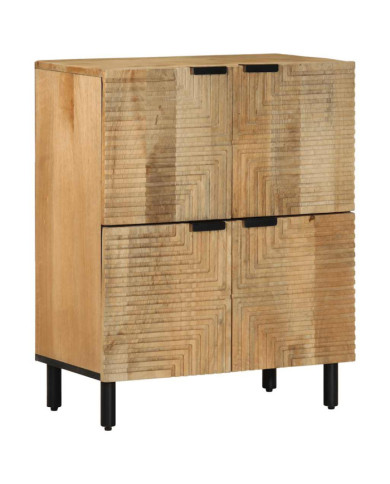 Buffet marron 60x33x75 cm bois massif de manguier | Mobilier & Déco