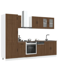 Ensemble d'armoires de cuisine 8 pcs Kalmar bois d'ingénierie | Mobilier & Déco