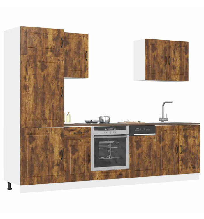 Ensemble d'armoires de cuisine 7 pcs Kalmar bois d'ingénierie | Mobilier & Déco