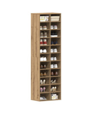 Meuble à chaussures chêne artisanal 54x34x183cm bois ingénierie | Mobilier & Déco