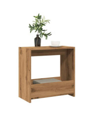Table d'appoint chêne artisanal 50x26x50 cm bois d'ingénierie | Mobilier & Déco
