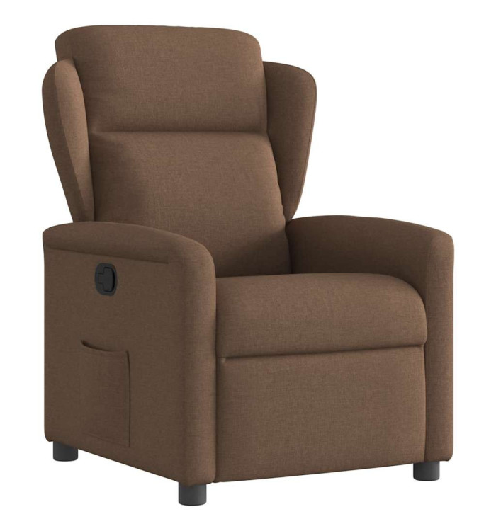 Fauteuil inclinable Marron Tissu | Mobilier & Déco
