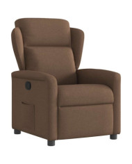 Fauteuil inclinable Marron Tissu | Mobilier & Déco