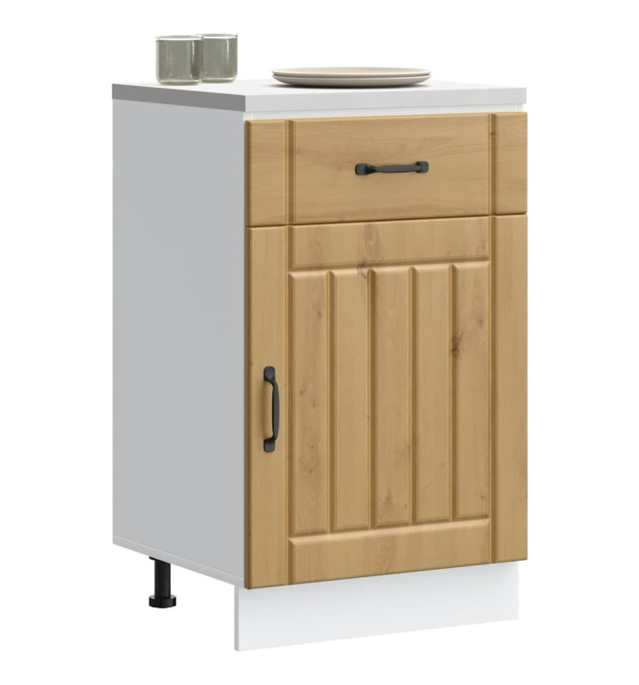 Armoire de cuisine Lucca chêne artisanal bois ingénierie | Mobilier & Déco