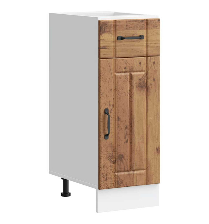 Armoire de cuisine Lucca vieux bois bois ingénierie | Mobilier & Déco