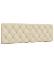 Coussin de tête de lit crème 160 cm tissu | Mobilier & Déco