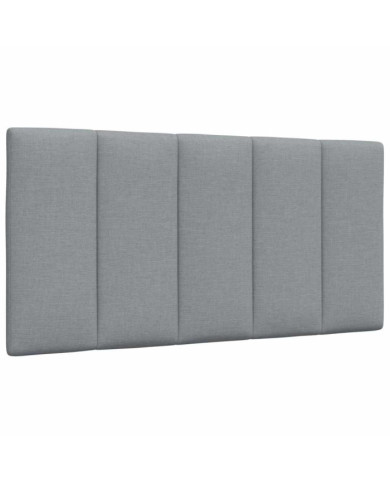Coussin de tête de lit gris clair 100 cm tissu | Mobilier & Déco