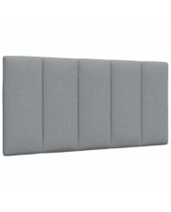 Coussin de tête de lit gris clair 100 cm tissu | Mobilier & Déco