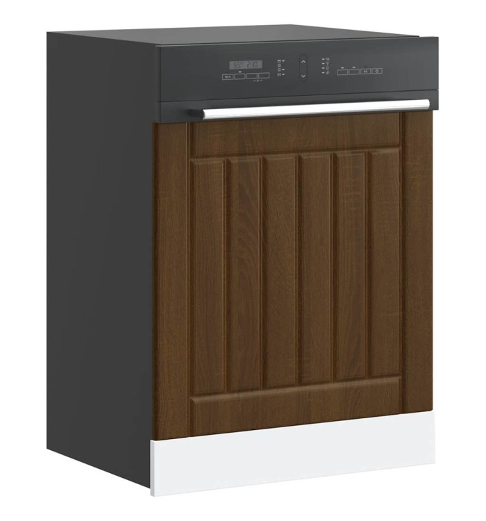 Panneau de lave-vaisselle Lucca chêne marron bois d'ingénierie | Mobilier & Déco