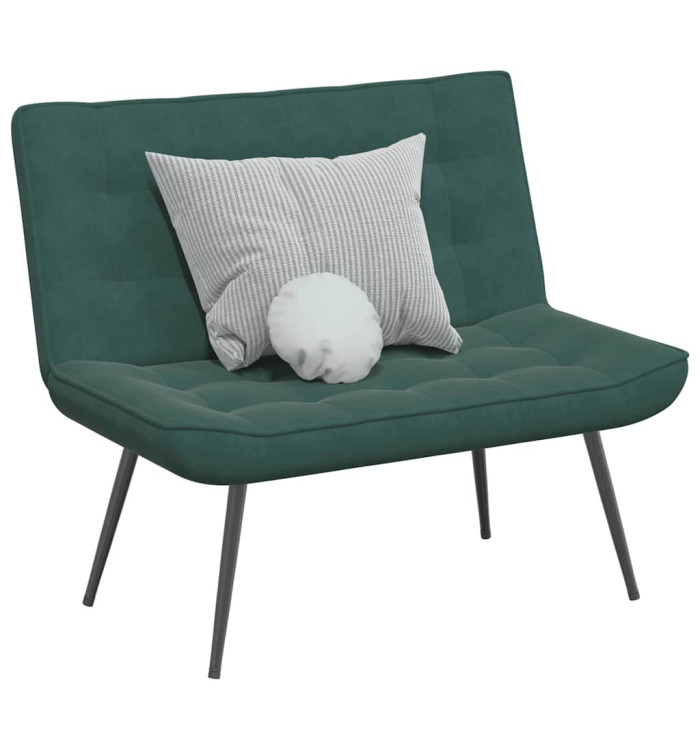 Banc gris foncé 110x74x84 cm velours | Mobilier & Déco