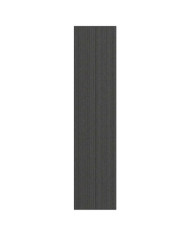 Paillasson noir et gris à rayures 115x500 cm | Mobilier & Déco