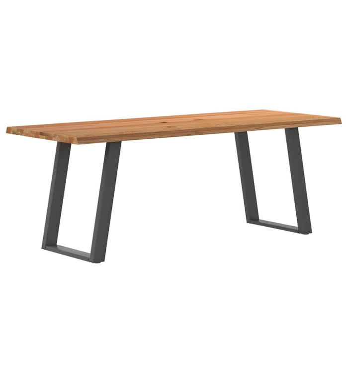 Table à manger et bord naturel bois massif chêne rectangulaire | Mobilier & Déco