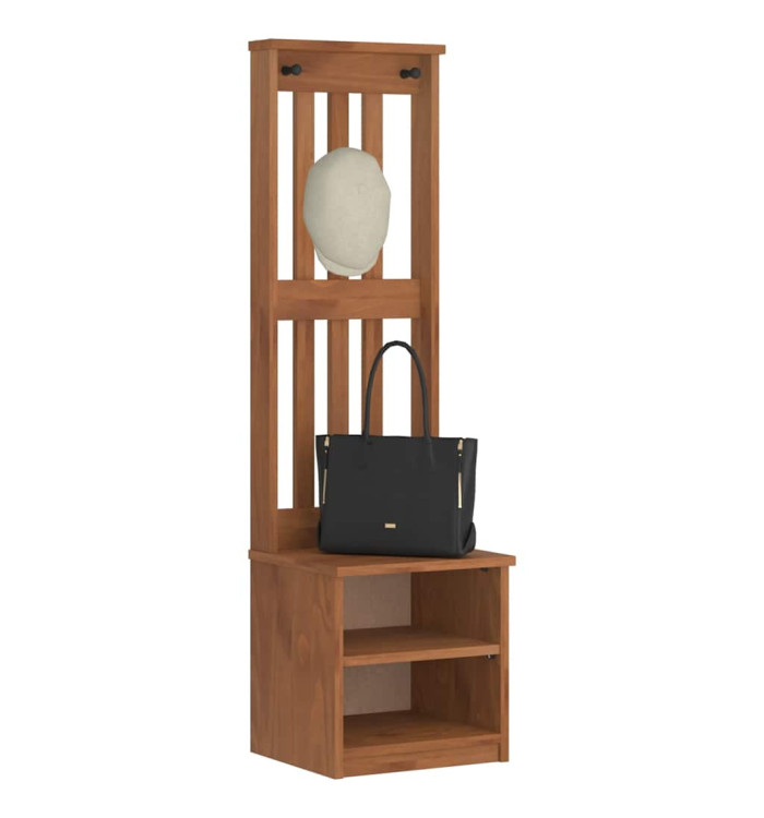 Portemanteau SANDENS 45x40x159,5 cm bois massif pin | Mobilier & Déco