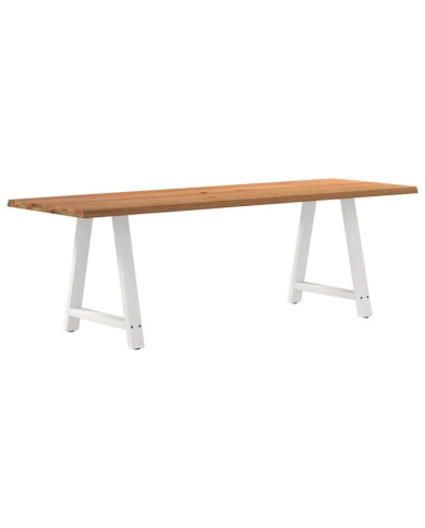 Table à manger et bord naturel bois massif chêne rectangulaire | Mobilier & Déco