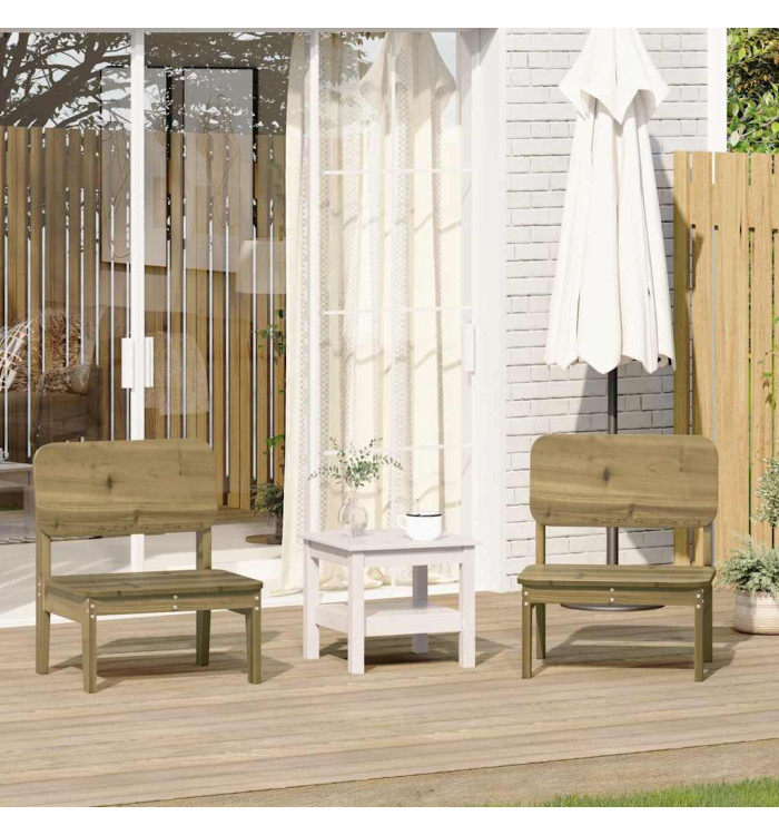 Chaises de jardin lot de 2 cire marron 60x52,5x72 cm | Mobilier & Déco