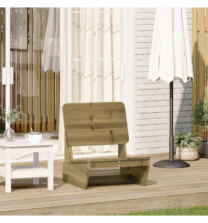 Chaise de jardin 60x64x70,5 cm bois de pin imprégné | Mobilier & Déco