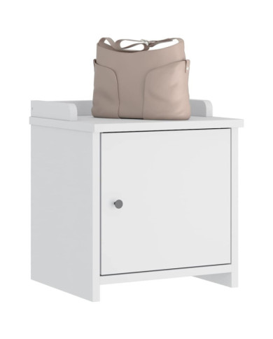 Banc de couloir SANDNES blanc 45x40x50 cm bois de pin massif | Mobilier & Déco