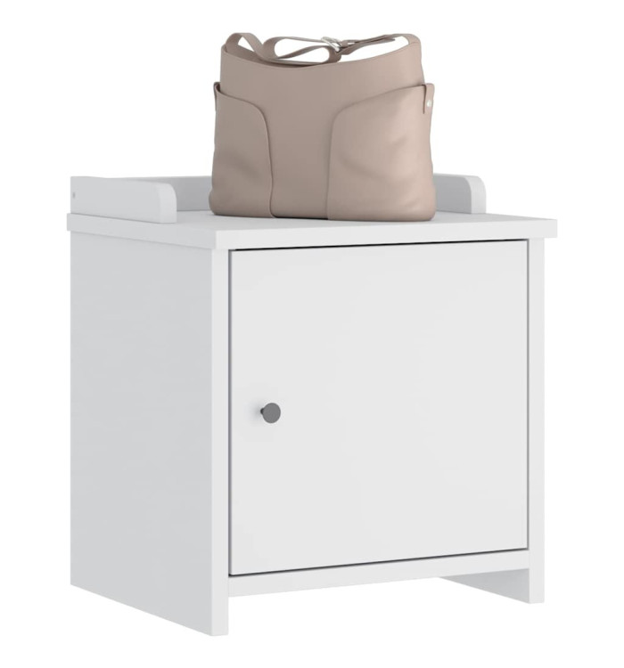 Banc de couloir SANDNES blanc 45x40x50 cm bois de pin massif | Mobilier & Déco