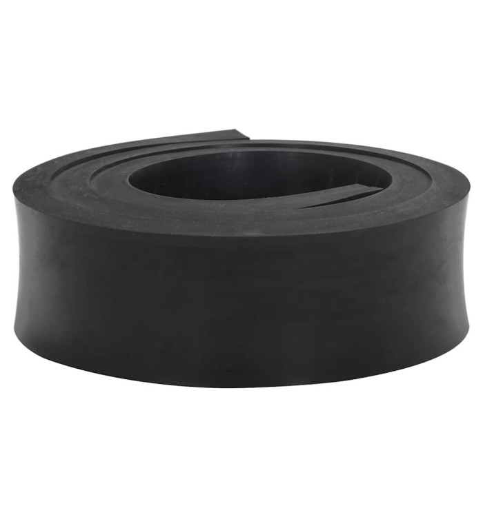 Bordure en caoutchouc de chasse-neige noir 200x8x2 cm | Mobilier & Déco