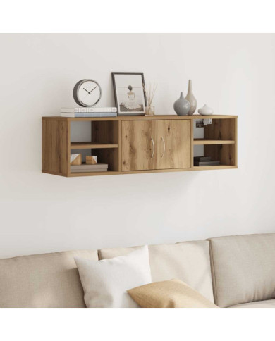 Armoire murale chêne artisanal 101x30x29 cm bois d'ingénierie | Mobilier & Déco