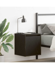 Tables de chevet murales 2 pcs noir 38x34x40 cm | Mobilier & Déco