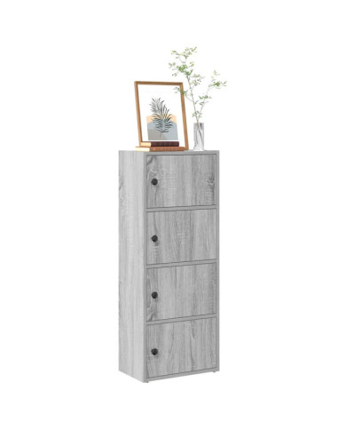 Bibliothèque sonoma gris 40x24x102 cm bois d'ingénierie | Mobilier & Déco