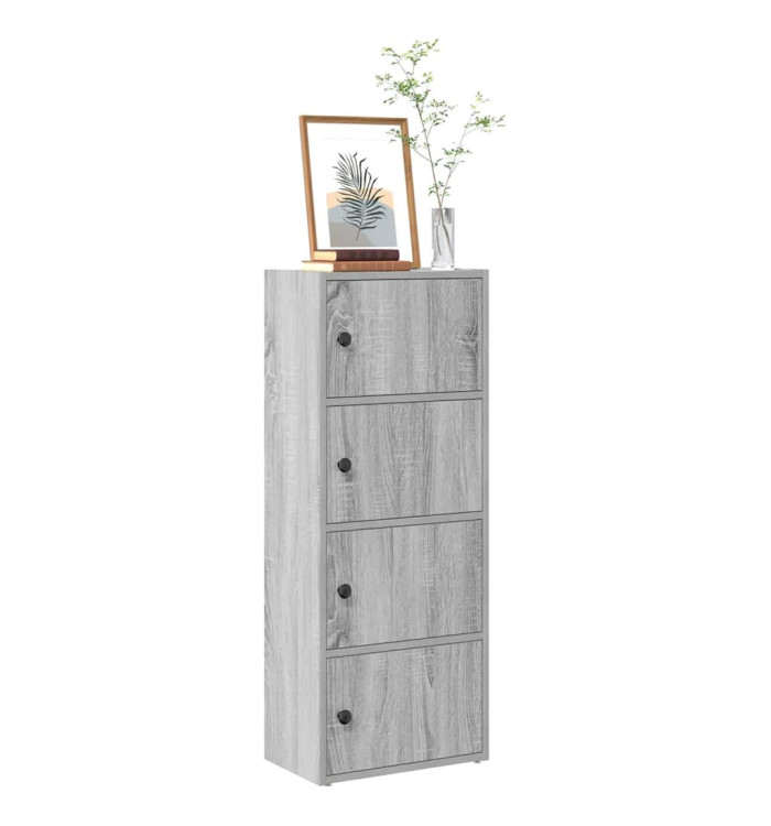 Bibliothèque sonoma gris 40x24x102 cm bois d'ingénierie | Mobilier & Déco