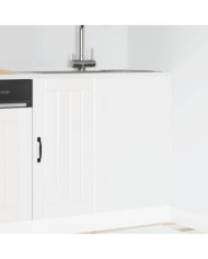 Meuble de base de lavabo Lucca blanc bois d'ingénierie | Mobilier & Déco
