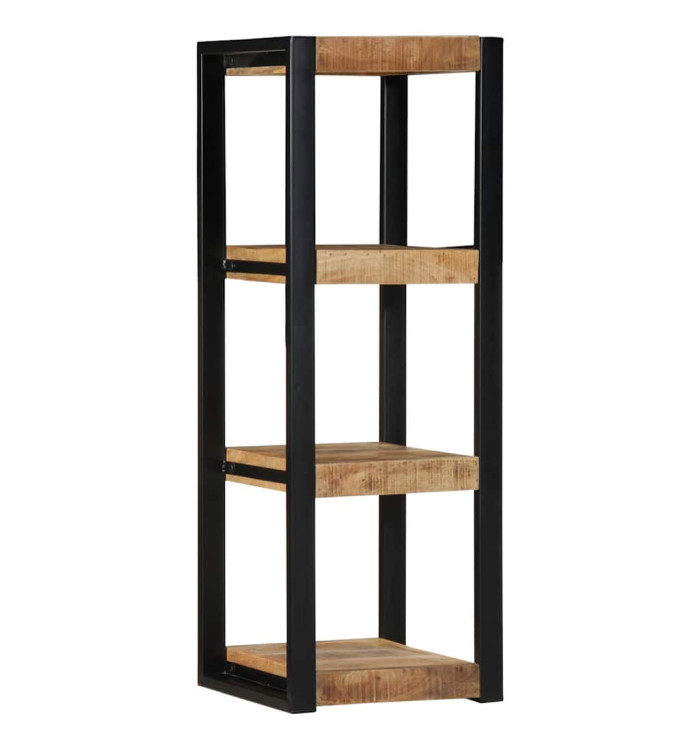 Étagère murale 35x35x100 cm bois de manguier brut massif | Mobilier & Déco