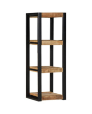 Étagère murale 35x35x100 cm bois de manguier brut massif | Mobilier & Déco
