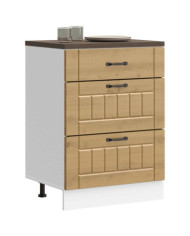 Armoire de cuisine Lucca chêne artisanal bois ingénierie | Mobilier & Déco