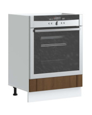 Armoire de four Lucca chêne marron bois d'ingénierie | Mobilier & Déco