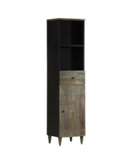 Armoire de salle de bain 38x33x160 cm bois massif de manguier | Mobilier & Déco
