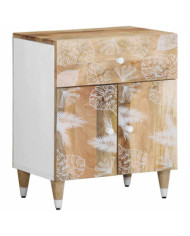 Table de chevet 50x33x60 cm bois de manguier massif | Mobilier & Déco