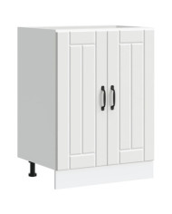 Meuble de base de lavabo Lucca blanc bois d'ingénierie | Mobilier & Déco