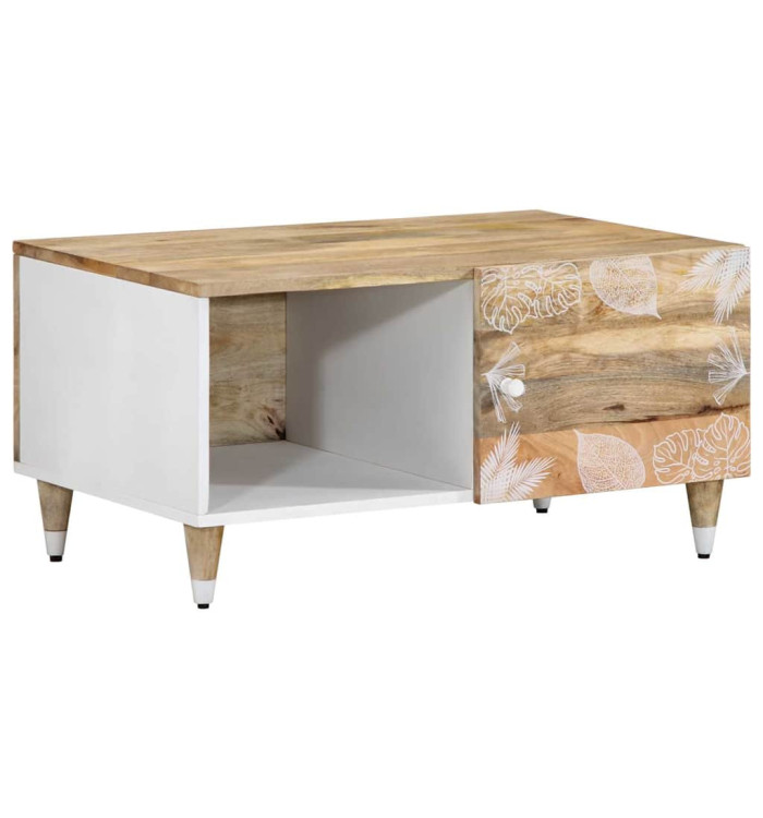 Table basse 80x50x40 cm bois de manguier massif | Mobilier & Déco