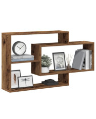 Étagère murale vieux bois 104x20x58,5 cm bois d'ingénierie | Mobilier & Déco