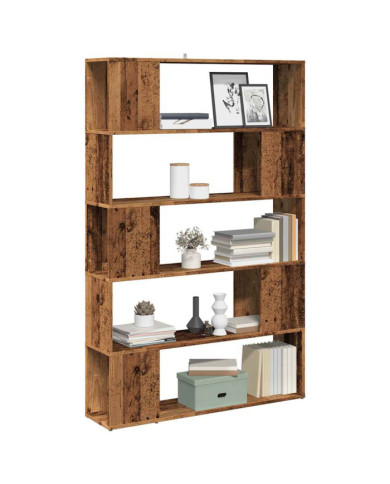 Bibliothèque/Séparateur de pièce vieux bois 100x24x155 cm | Mobilier & Déco