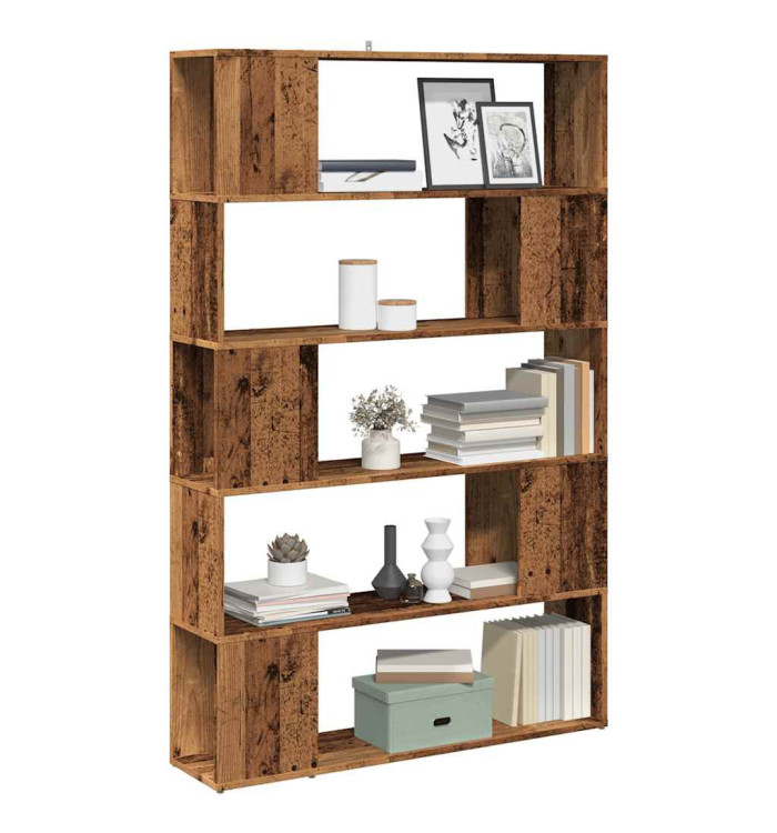 Bibliothèque/Séparateur de pièce vieux bois 100x24x155 cm | Mobilier & Déco