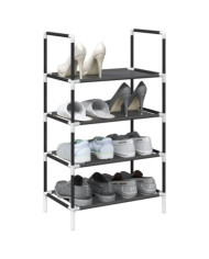 Étagère à chaussures 4 niveaux 44x28x77 cm tissu non-tissé | Mobilier & Déco