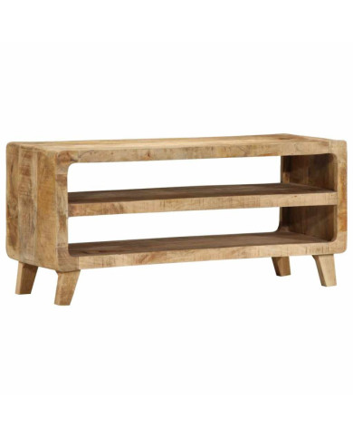 Meuble TV 105x46x32 cm bois massif de manguier brut | Mobilier & Déco